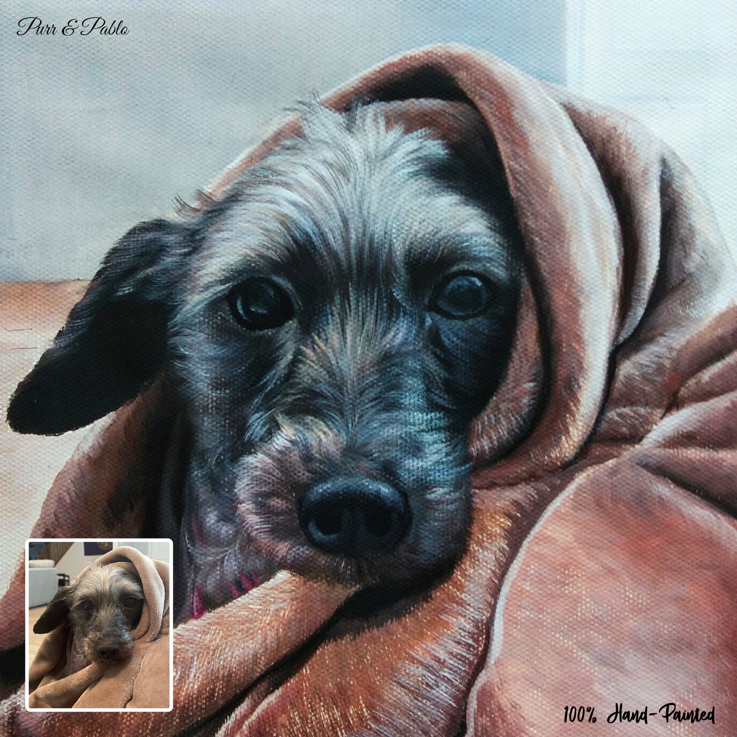 Dog Pastel Painting