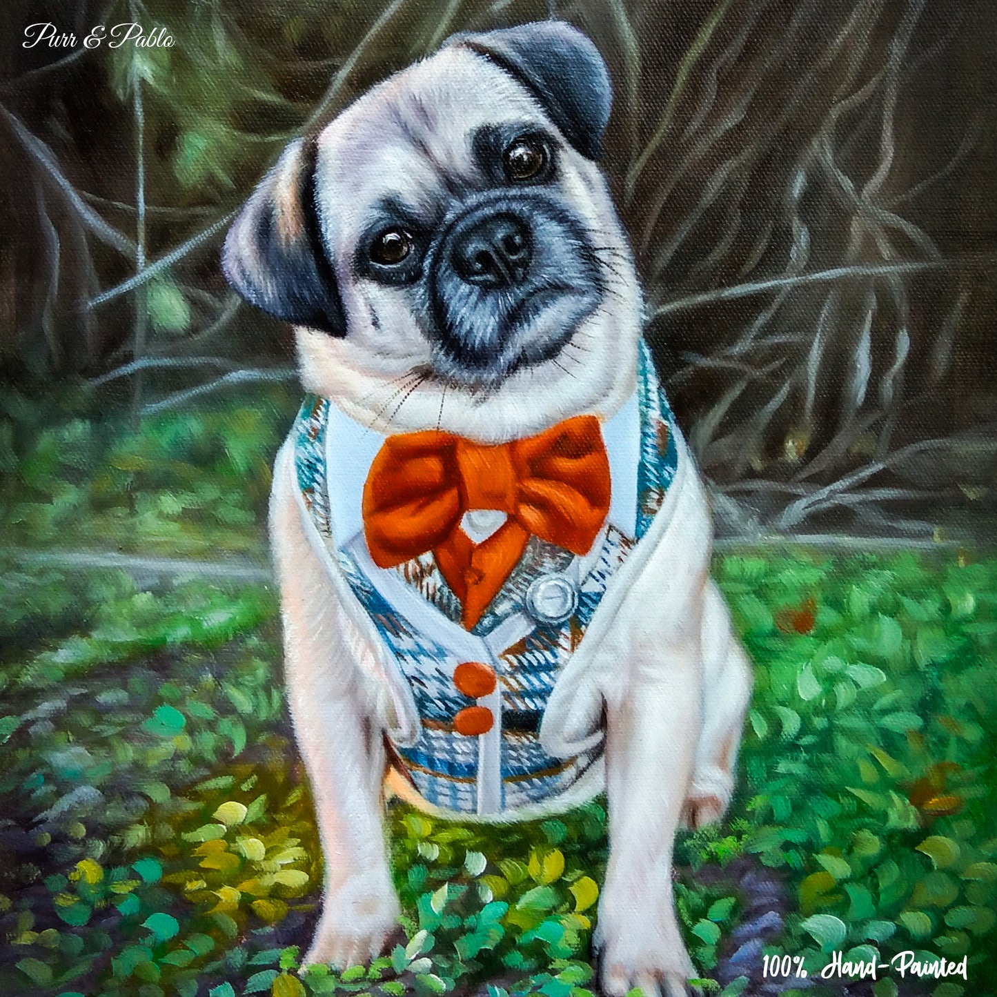 Dog Pastel Painting