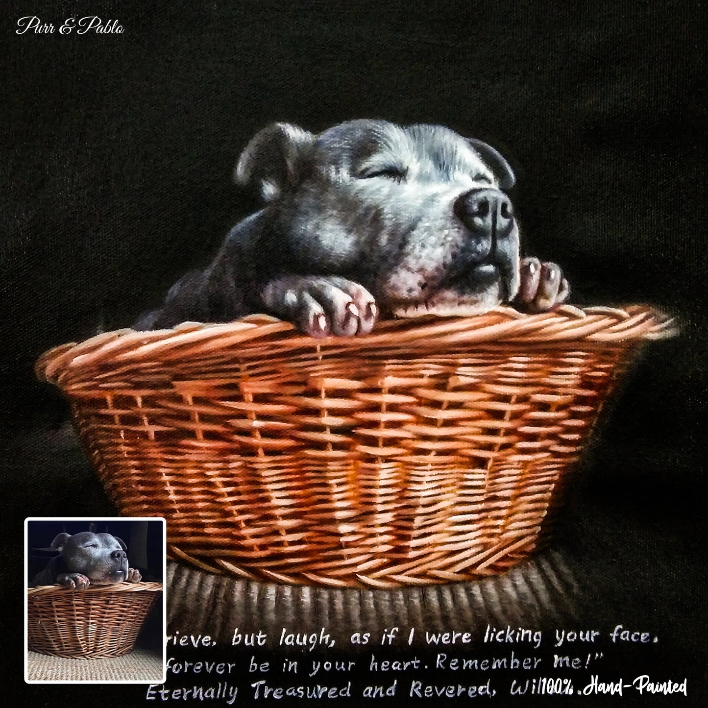 Dog Acrylic Painting