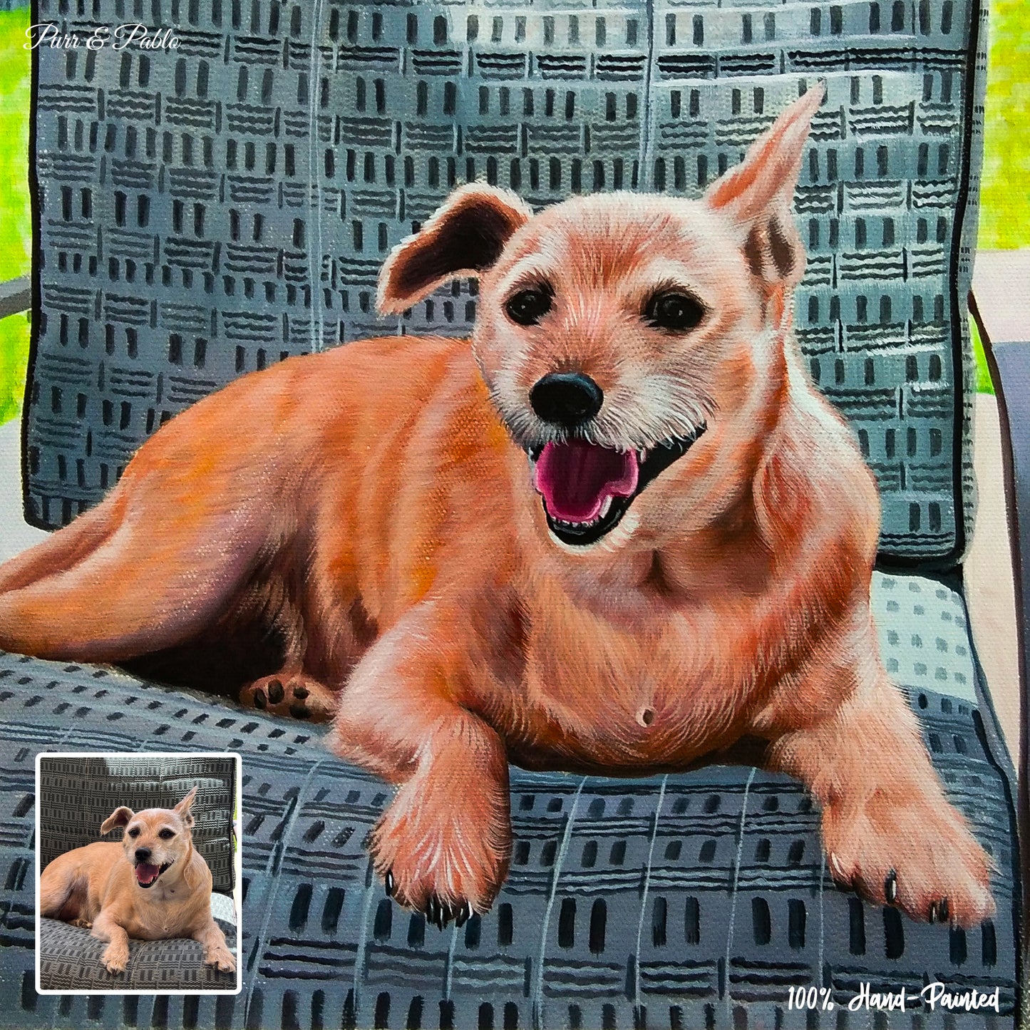 Dog Pastel Painting