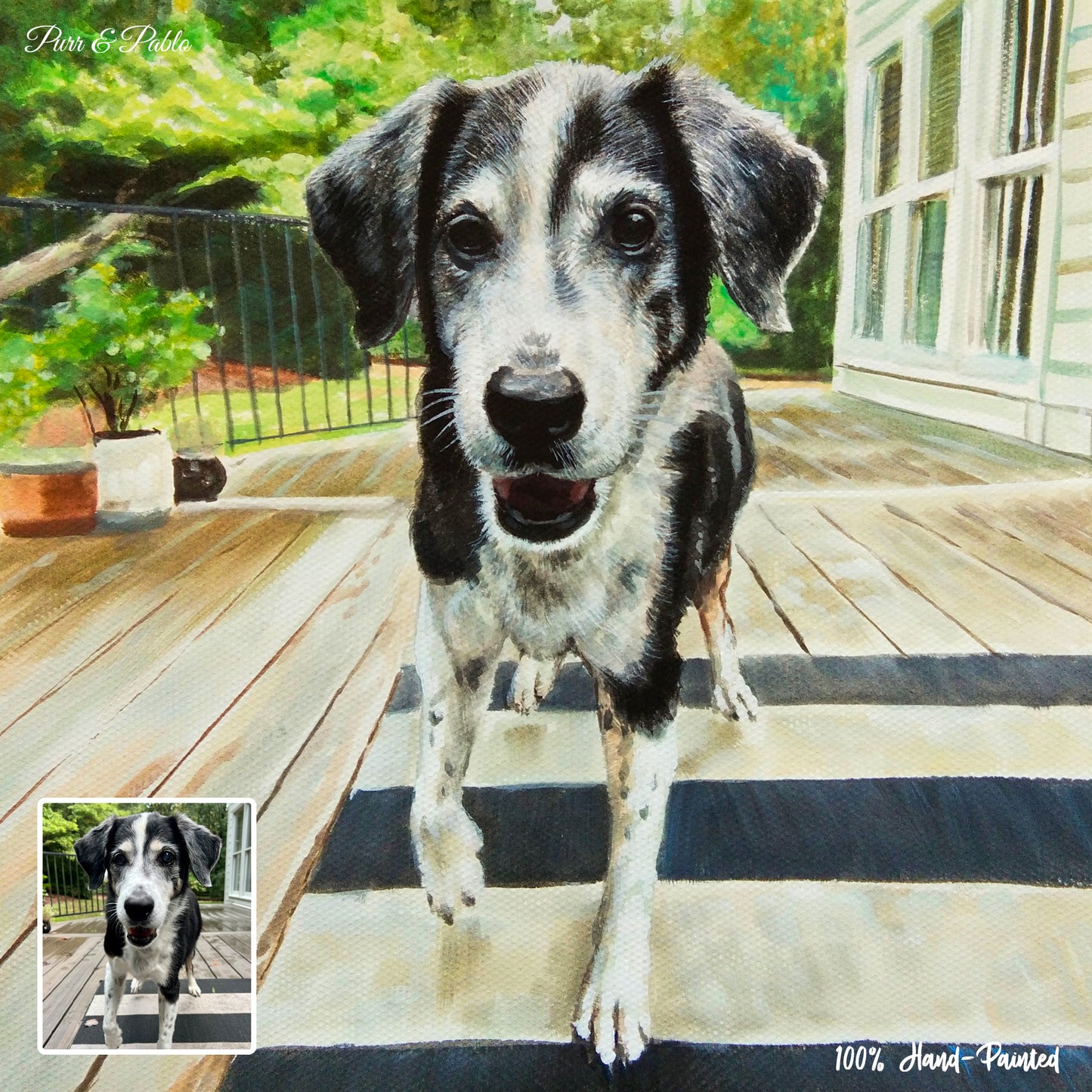 Dog Watercolor Painting