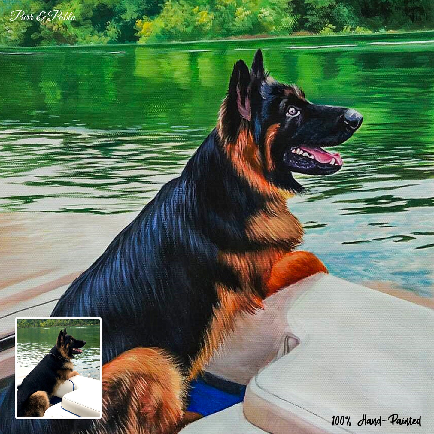 Dog Watercolor Painting