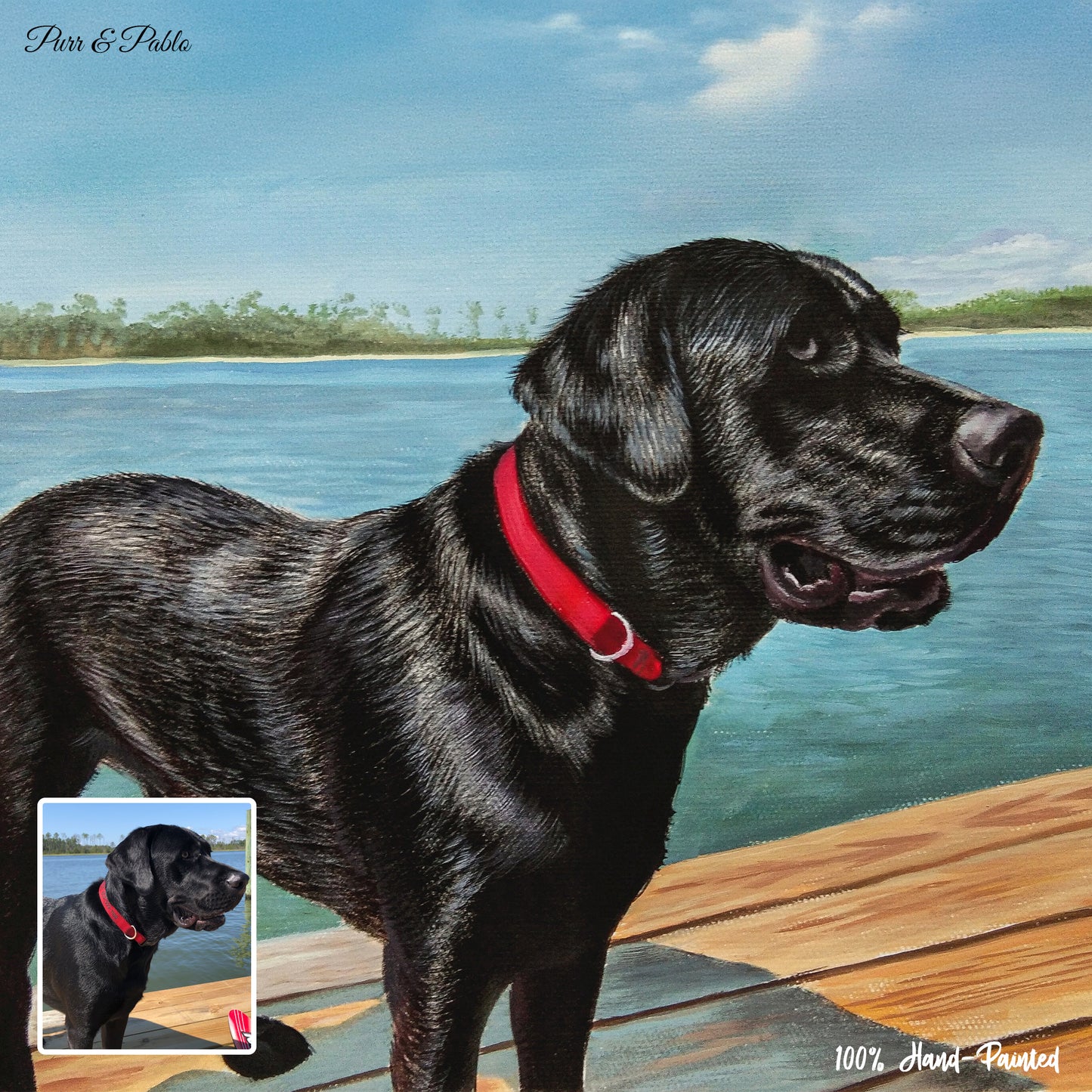 Dog Watercolor Painting