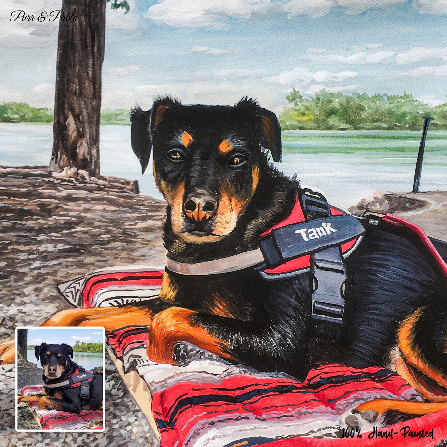 Dog Pastel Painting