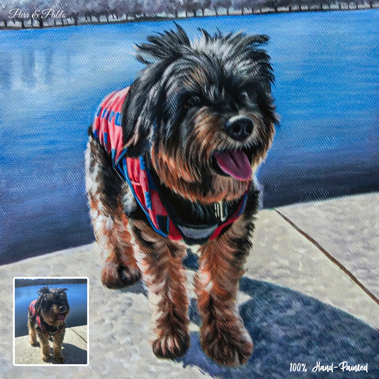 Dog Watercolor Painting