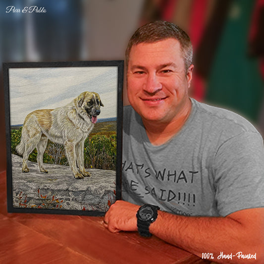 Dog Colored Pencil Drawing