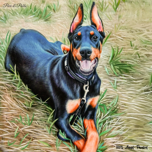 Dog Acrylic Painting