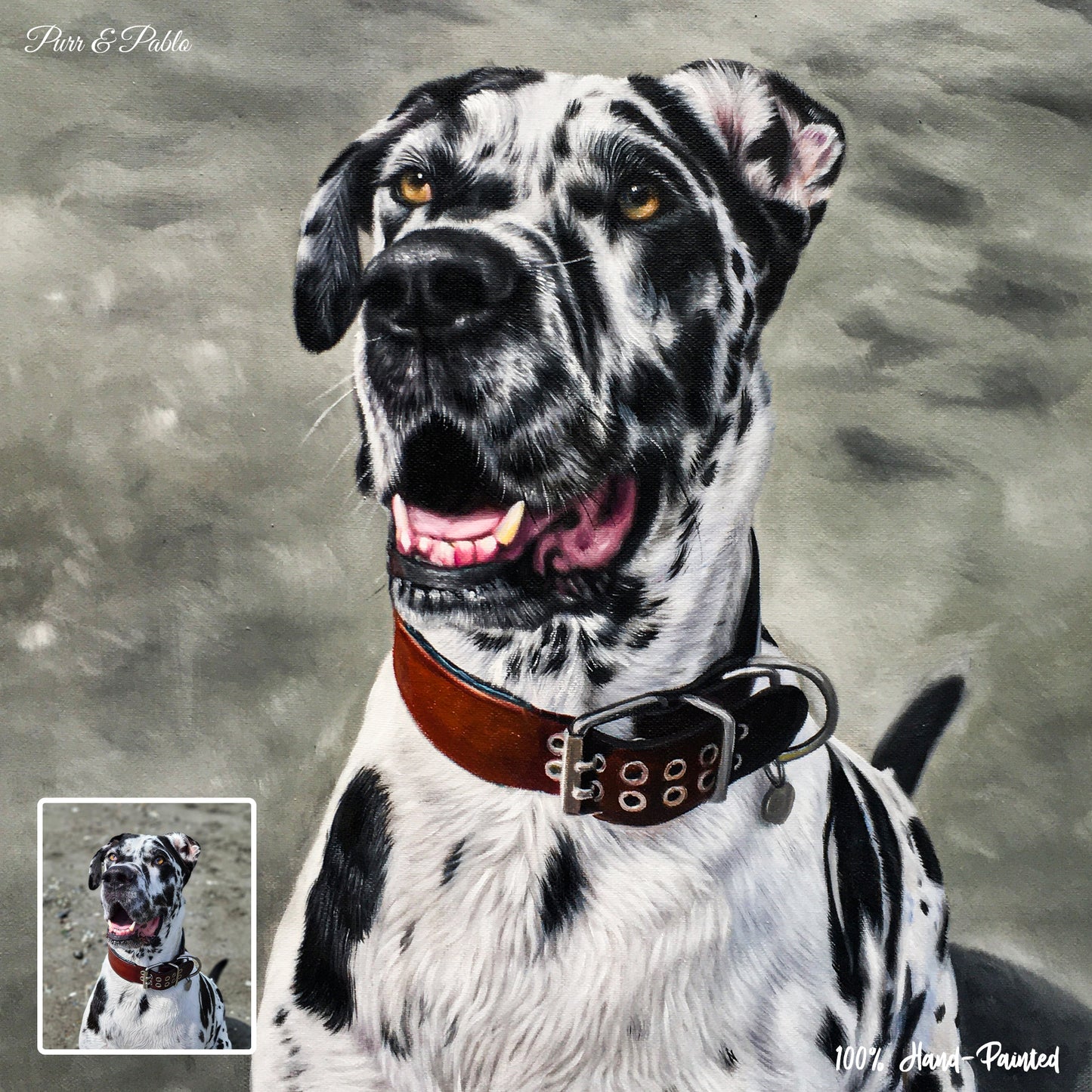 Dog Oil Painting