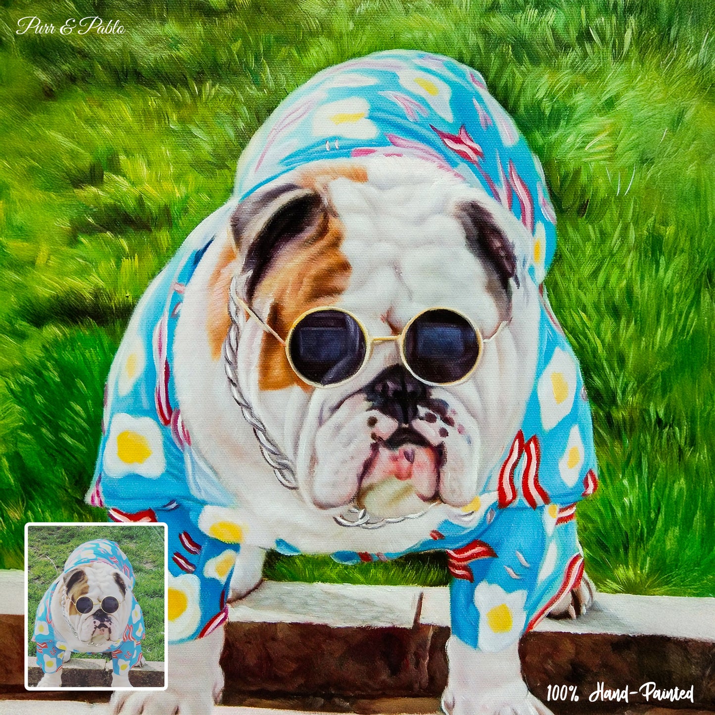 Dog Acrylic Painting