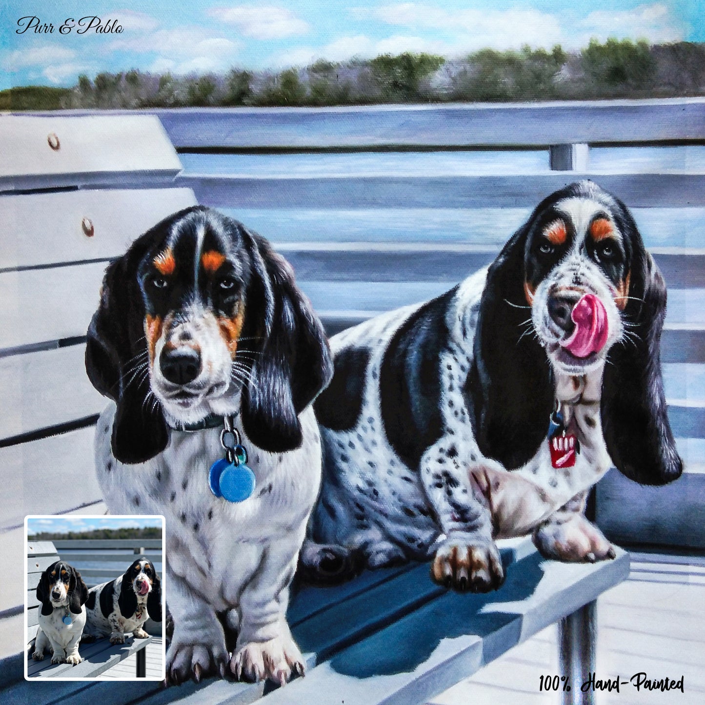 Dog Acrylic Painting