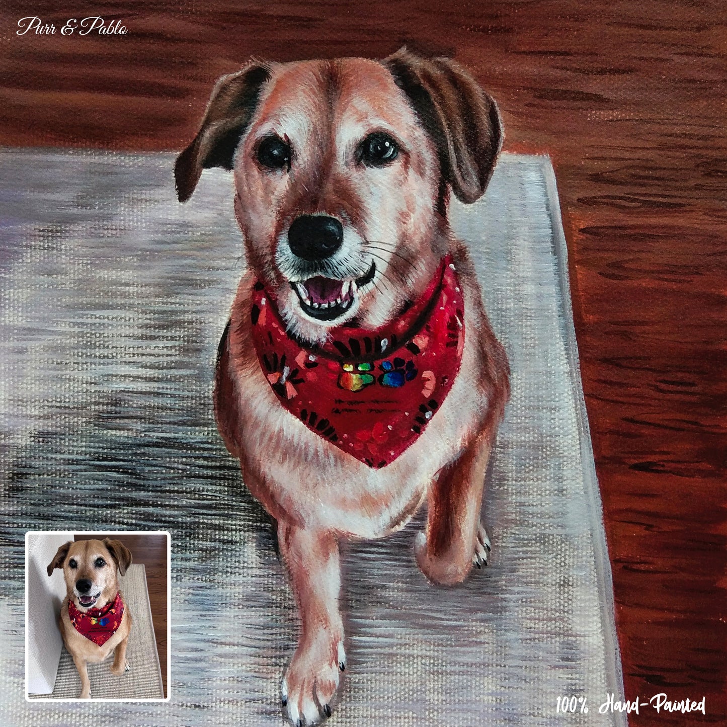 Dog Watercolor Painting